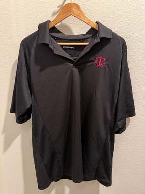 Texas A&M Aggies Sport-Tek Polo Shirt Men's 2XL Black 100% Polyester Performance